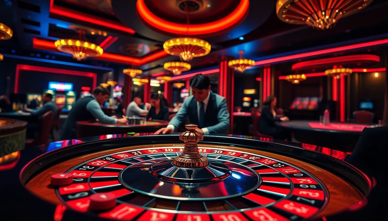 bbni4d peserta taruhan di kasino dengan meja roulette mengkilap dan dealer terampil.