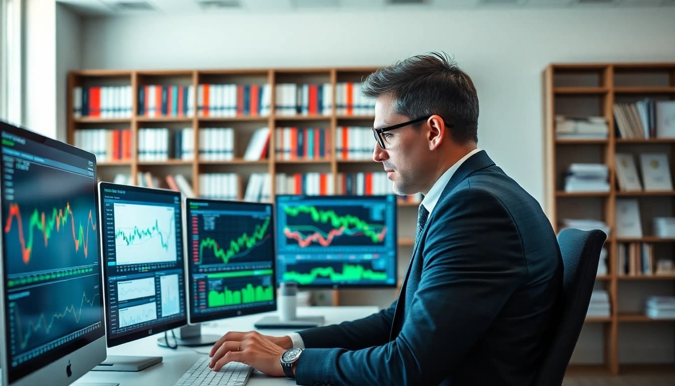 Analyzing long only equity investment strategies in a professional office setting.