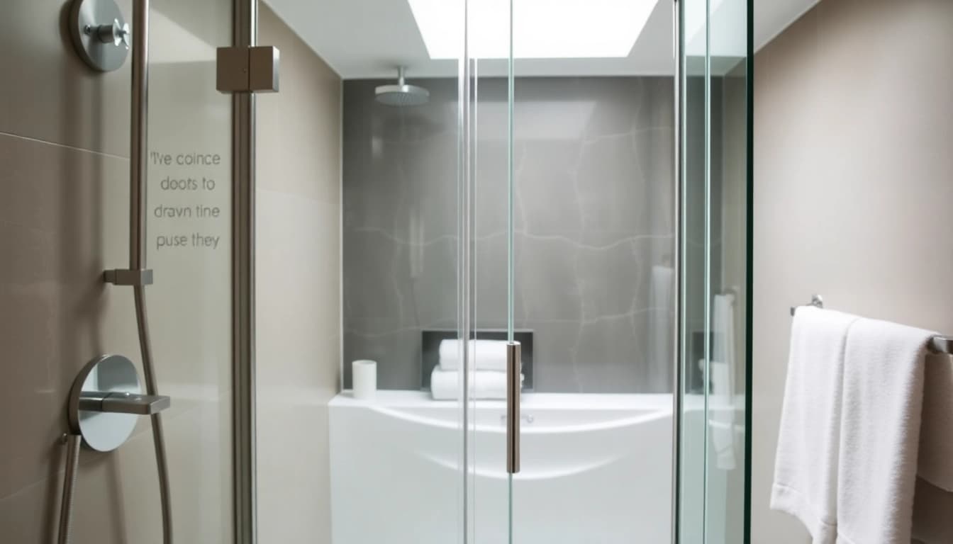 Enhance your bathroom with elegant glass shower doors that blend style and functionality.