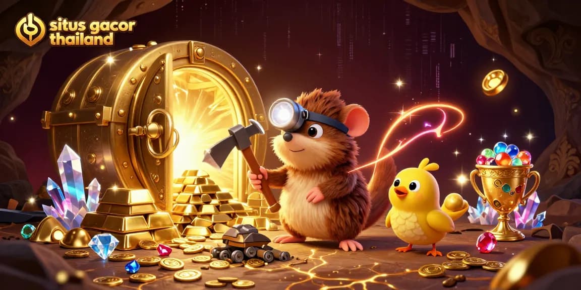 Engage with situs gacor thailand in an exciting 3D casino adventure featuring a mining mole.