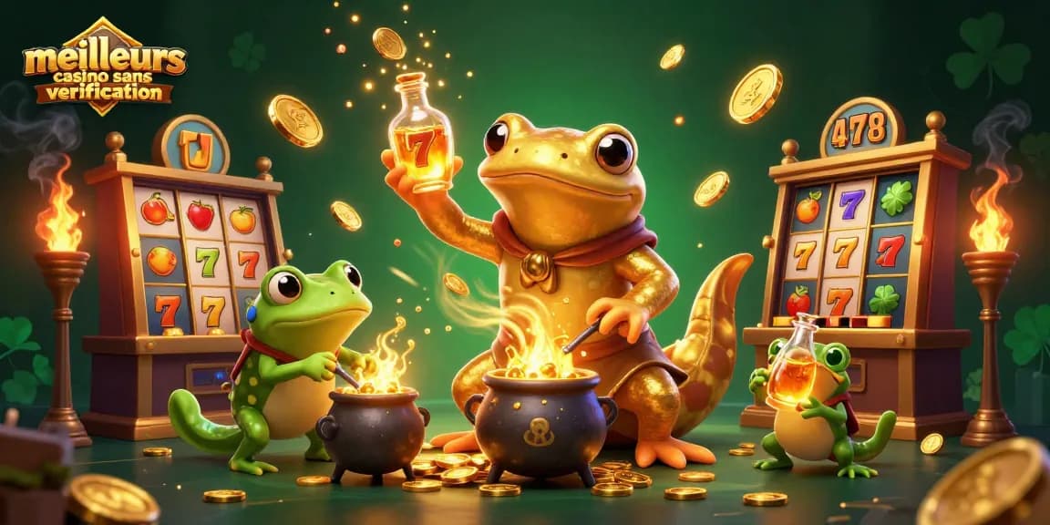 Jeu dynamique dans un casino: meilleurs casinos sans vérification avec animations de jackpots et pièces d'or.