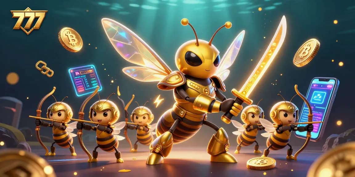 Engage with 777 gameplay and exciting casino elements in a vibrant 3D illustration.