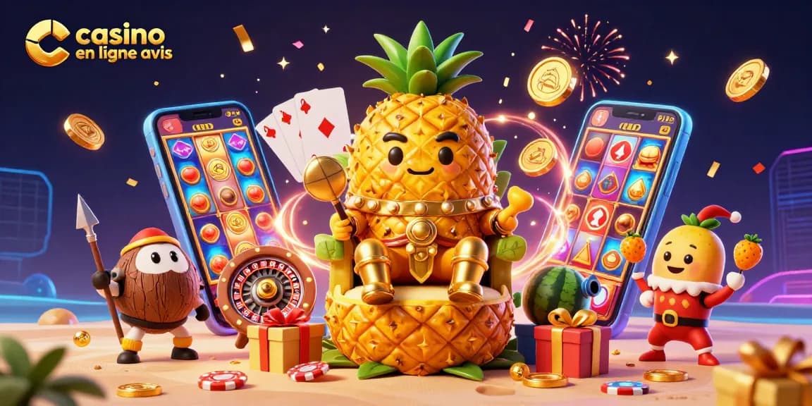 Évaluez les meilleurs casinos en ligne avis avec notre illustration dynamique de jeux d'argent.