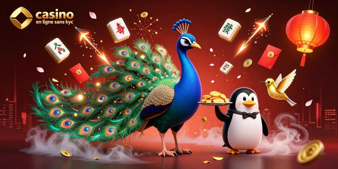 Gagnez dans un casino en ligne sans KYC avec une illustration 3D vibrante de personnages de jeu.