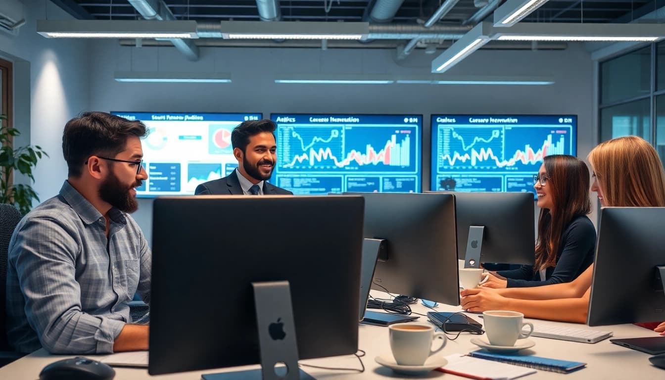 Enhanced collaboration in managed IT services Lakeland office with professionals and technology.