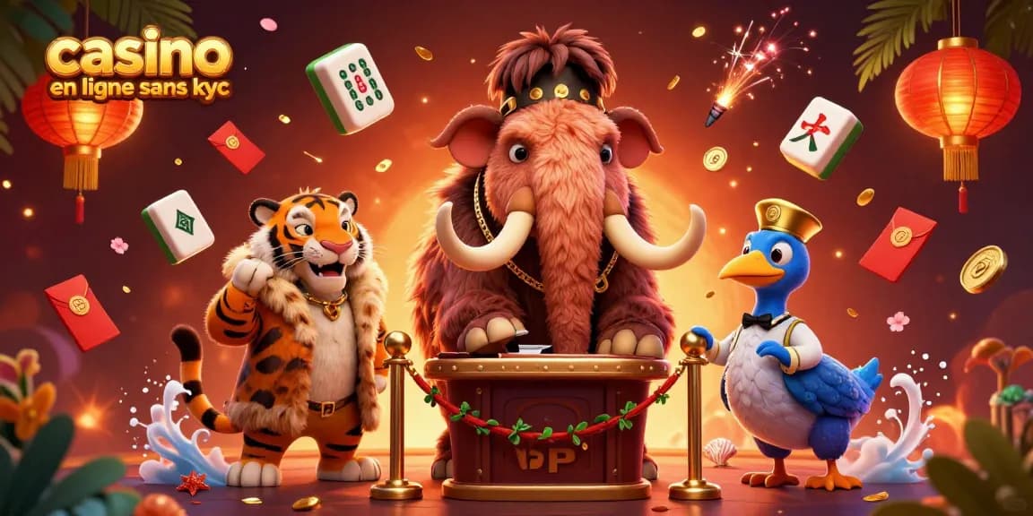 Découvrez le monde des jeux dans ce casino en ligne sans KYC animé avec des personnages colorés.