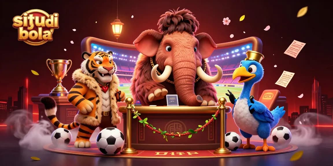 Experience thrilling situs judi bola action with a casino bouncer and VIP guest in an energetic 3D scene.