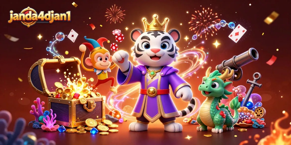 Menggairahkan momen taruhan di janda4djan1 dengan harimau putih 3D yang elegan dan karakter lainnya beraksi.