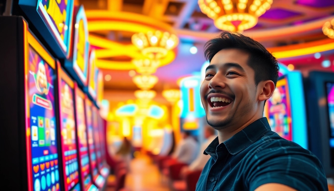 Menangkan besar saat bermain slot deposit pulsa dengan suasana meriah dan penuh kegembiraan.