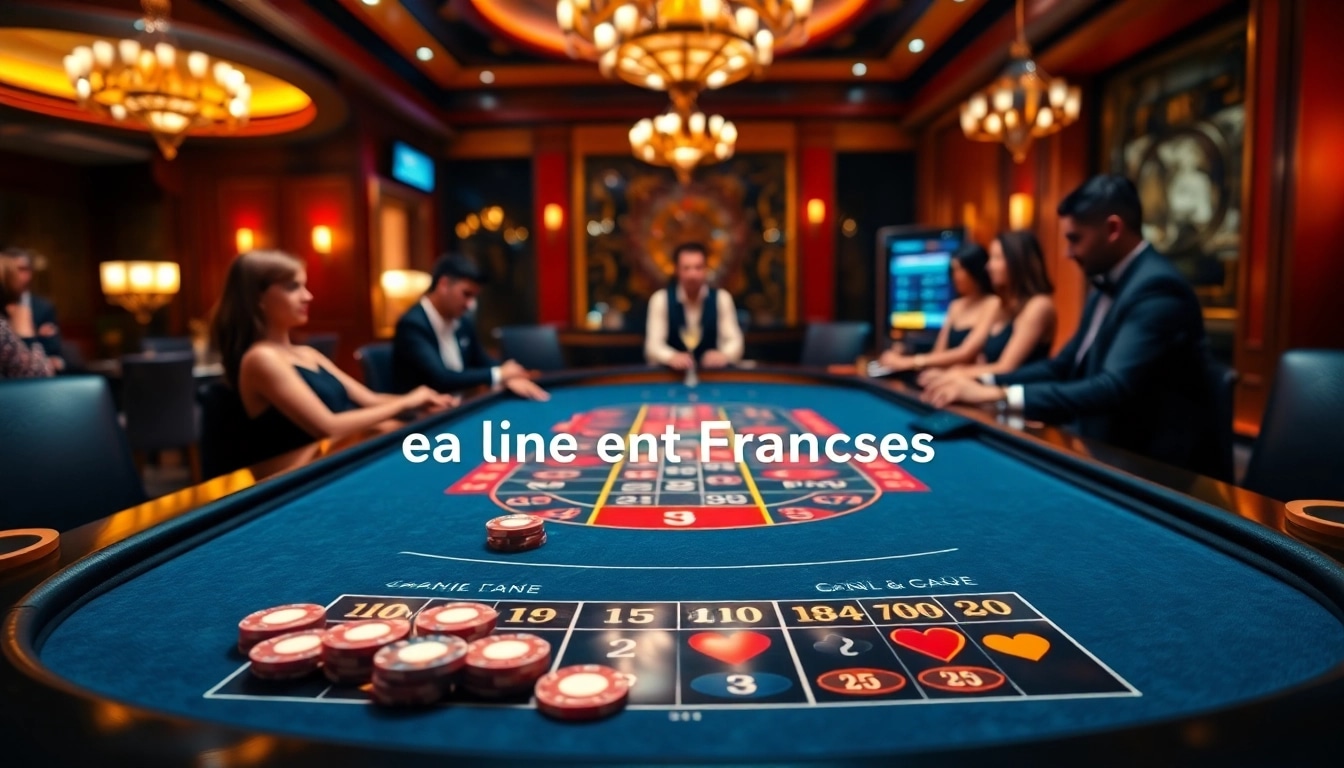 Vivez l'excitation du casino en ligne Français avec des tables vibrantes, des jetons et une interface numérique.