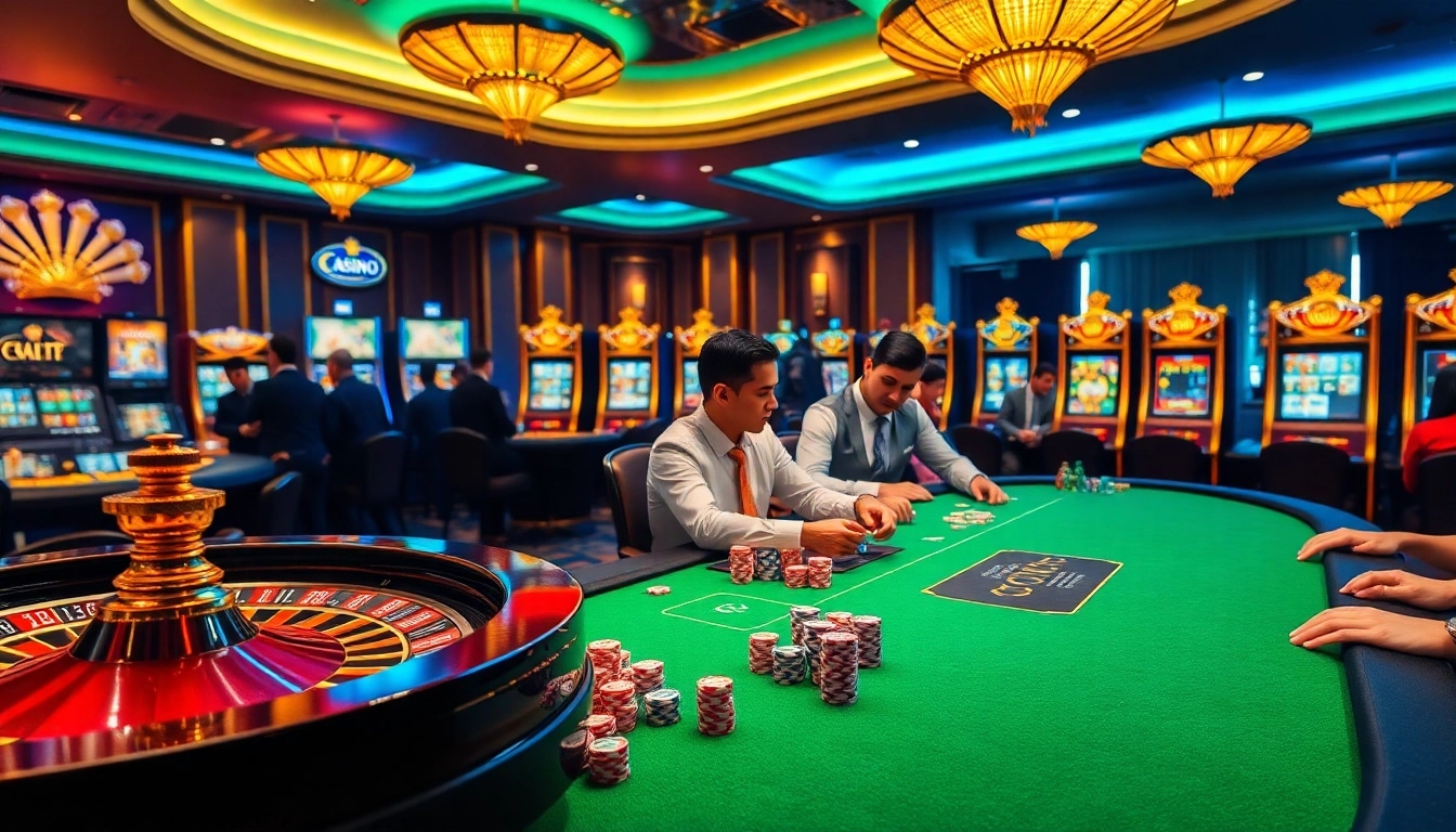 Vivez l'excitation du meilleur casino en ligne France avec des visuels de jeux dynamiques et des joueurs professionnels.
