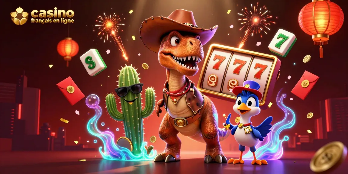Jouez et gagnez sur un casino francais en ligne avec des éléments de jeux colorés et dynamiques.