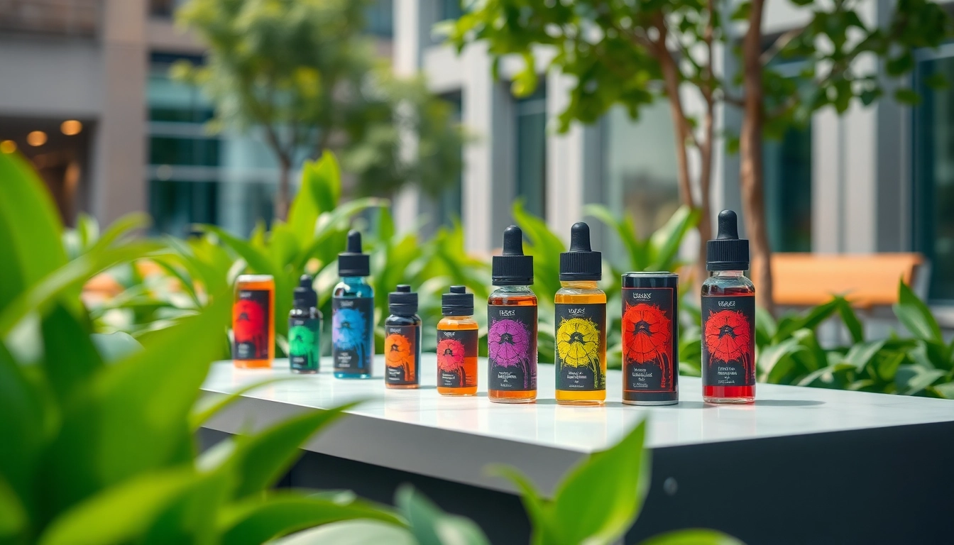 Showcasin premium vape products at Vape Juice Depot with a vibrant atmosphere and modern setting.