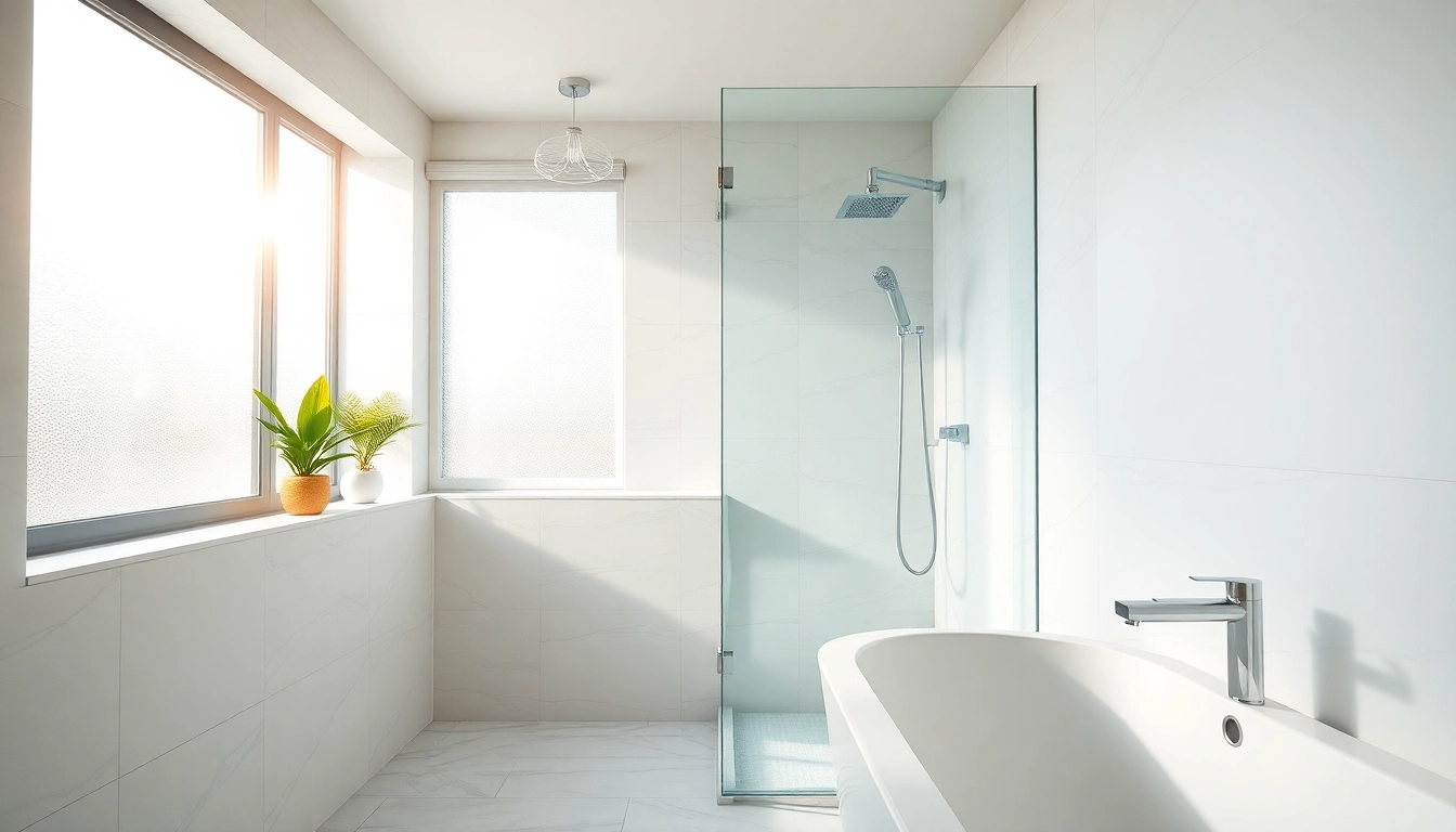 Experience the best shower uk designs with modern fixtures in a bright bathroom.