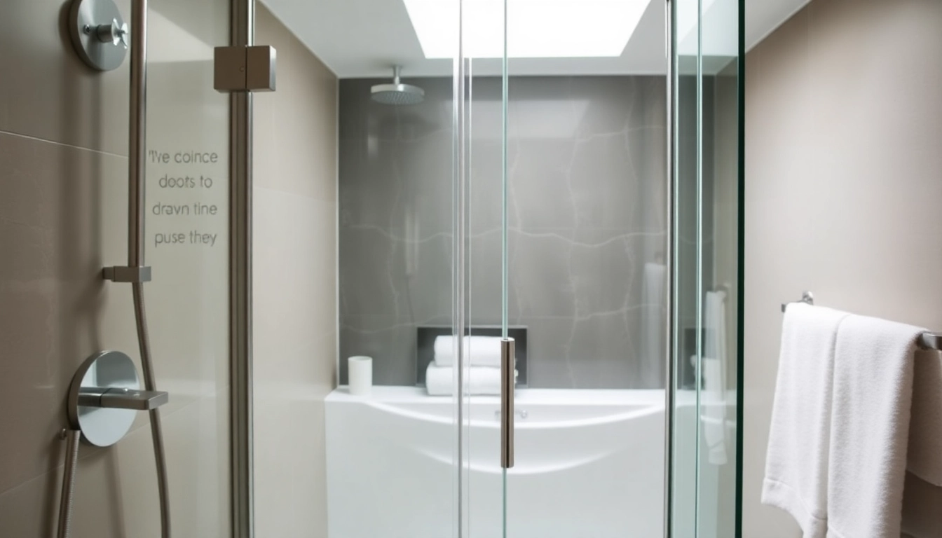 Enhance your bathroom with elegant glass shower doors that blend style and functionality.