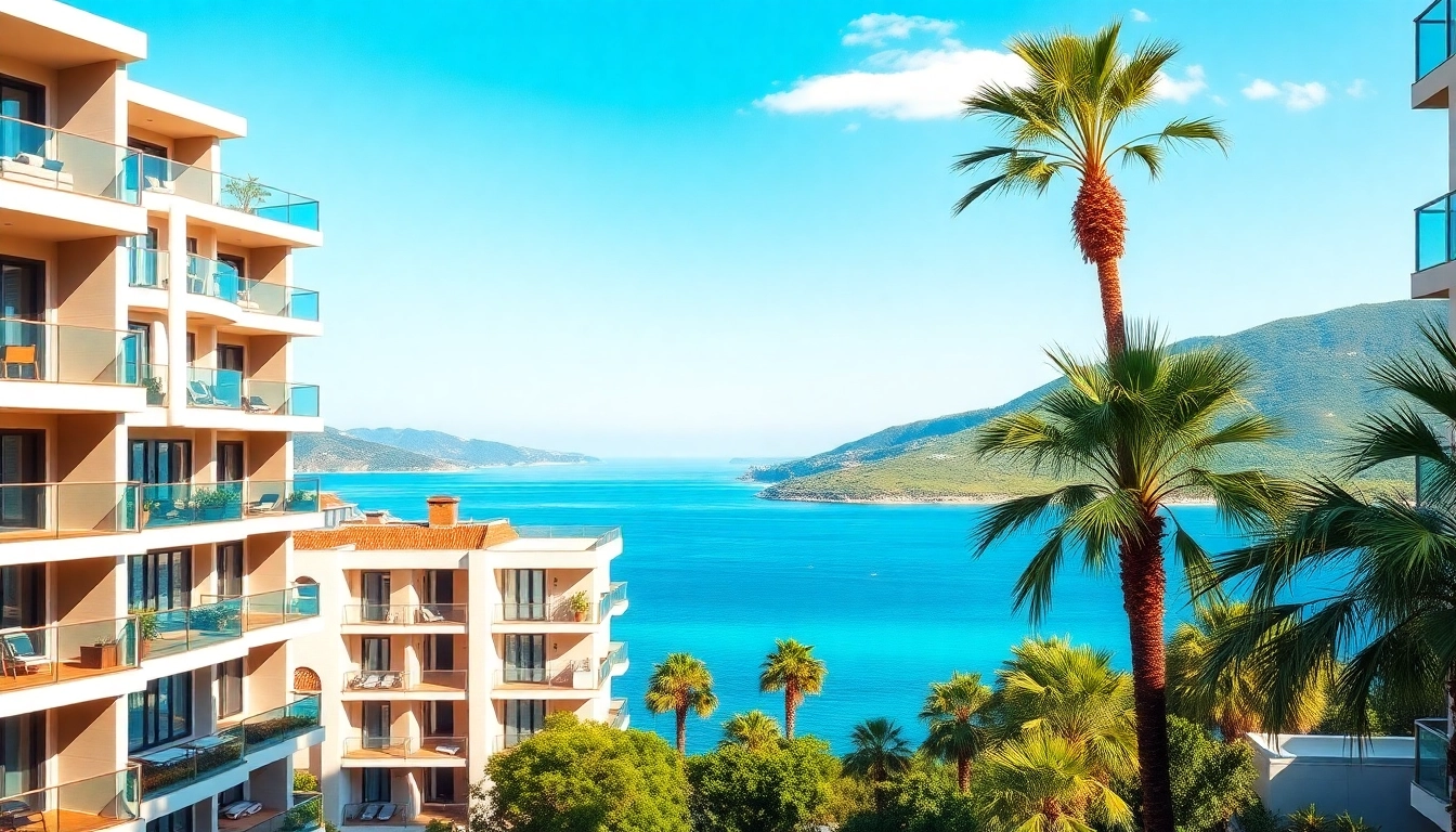 View beautiful Alanya flats for sale near the Mediterranean, showcasing modern architecture and lush landscapes.