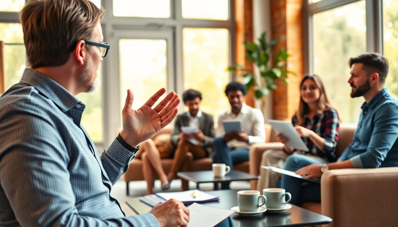 Engage with a business coach near me in an interactive workshop setting focused on personal development.