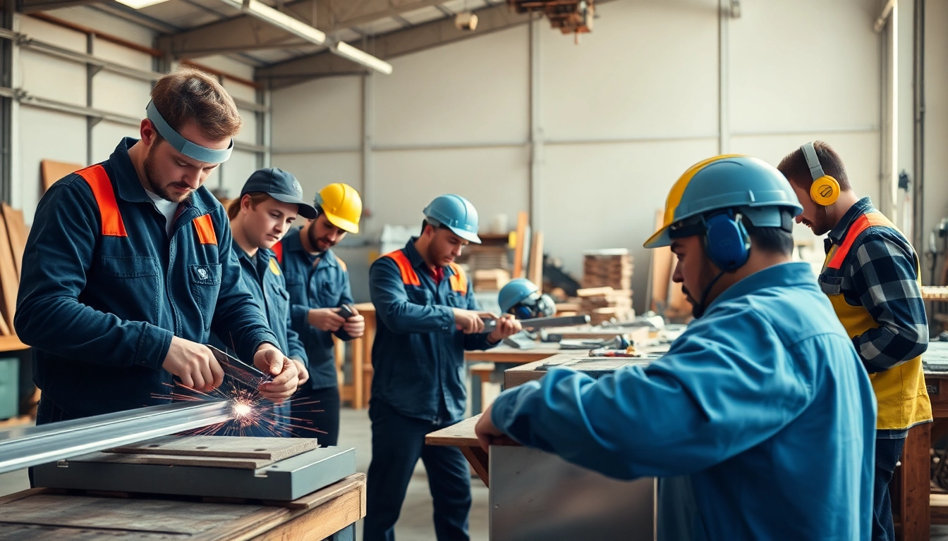 Learn sheet metal training techniques with professionals in a hands-on workshop.