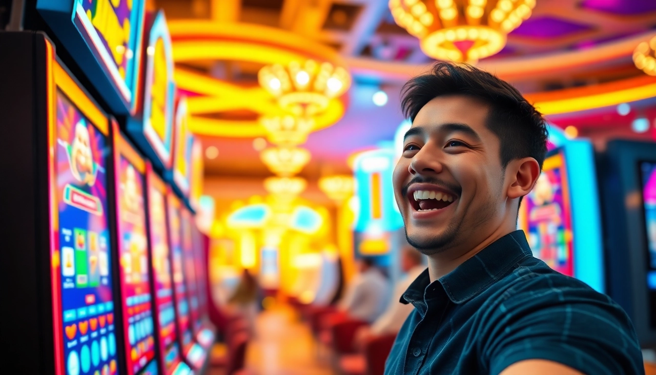 Menangkan besar saat bermain slot deposit pulsa dengan suasana meriah dan penuh kegembiraan.