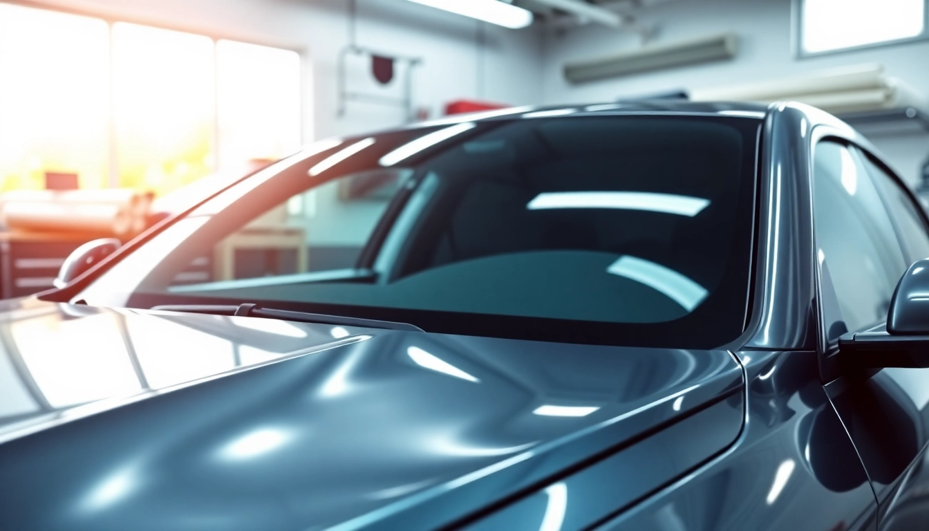 PPF Chattanooga applied to a sleek car in a modern detailing shop, showcasing quality and professionalism.