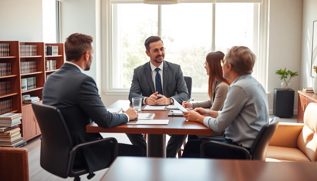 Truck accident attorney Clearwater providing legal advice in an inviting office setting.