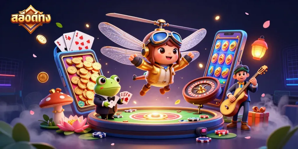 สล็อตออนไลน์ตรงและการ์ตูนภาพประกอบคาสิโนที่มีความละเอียดสูง