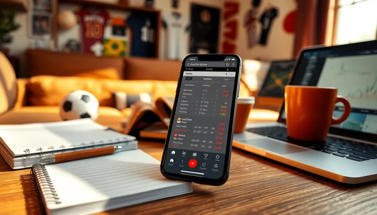 Engaging scene with sports betting sites India displayed on a smartphone, promoting active participation.