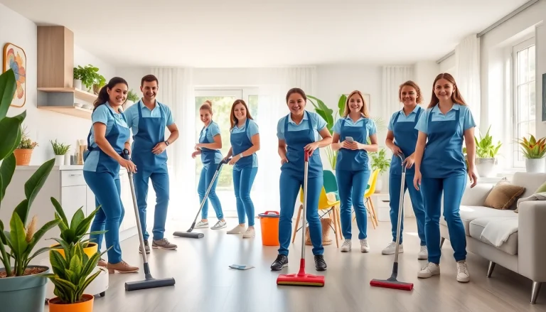 Cleaning Service team actively organizing and cleaning a home to ensure a spotless environment.