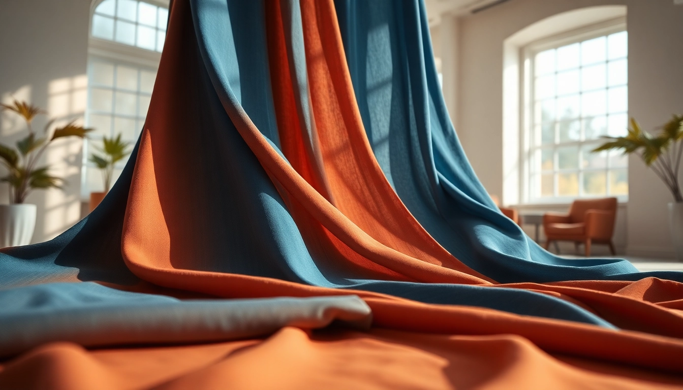 Punta di Roma stof met rijke textuur en kleuren in een serene studio-omgeving