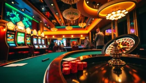 Players engage in exciting card games at EE88, showcasing the vibrant casino atmosphere.