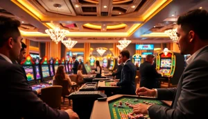 Experience thrilling Canada online casinos with vibrant games and stylish players in action.