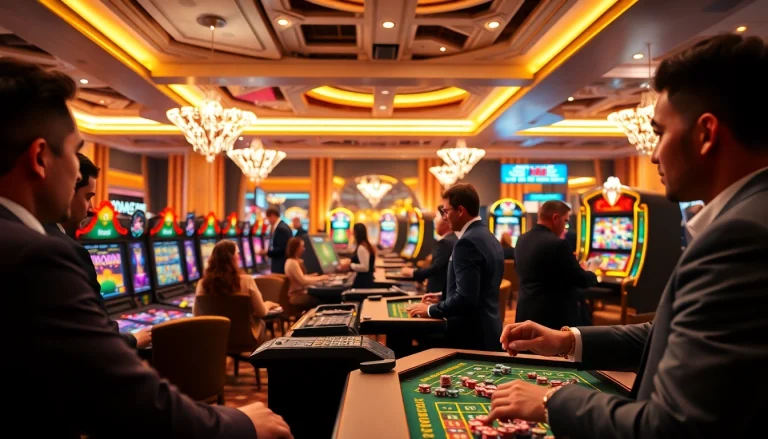 Experience thrilling Canada online casinos with vibrant games and stylish players in action.