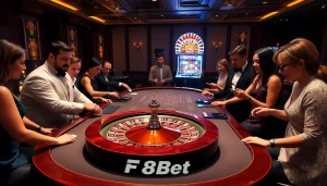 Experience thrilling gameplay at F8Bet casino with dynamic gaming tables and professional dealers.