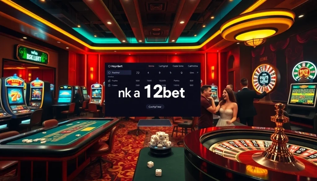Exciting online gaming experience at ink vao 12bet, showcasing luxury casino elements.