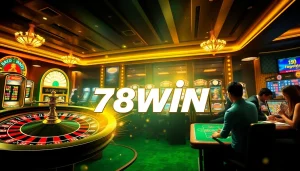 Players enjoy strategic betting at 78win's dynamic online casino, featuring exciting games and vibrant visuals.
