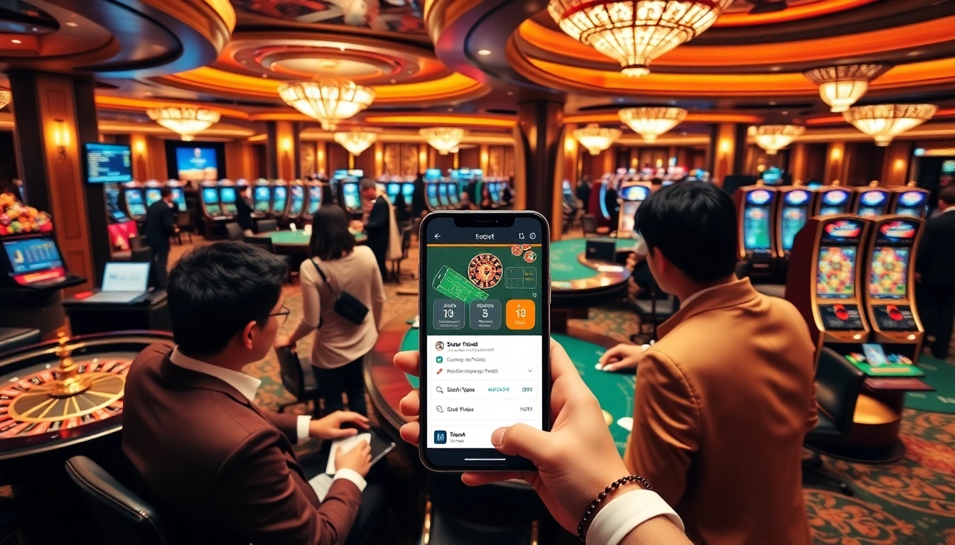Engaging gamblers using sbobet link alternatif at a vibrant sports betting casino atmosphere.
