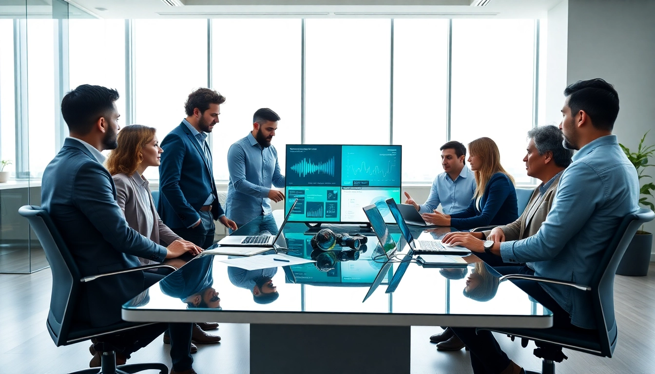 Explore key strategies in Business Marketing with a diverse team engaging in creative collaboration.