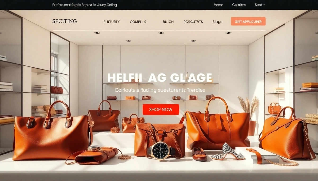레플리카사이트에서 명품 제품을 보여주는 고퀄리티 쇼핑몰 화면