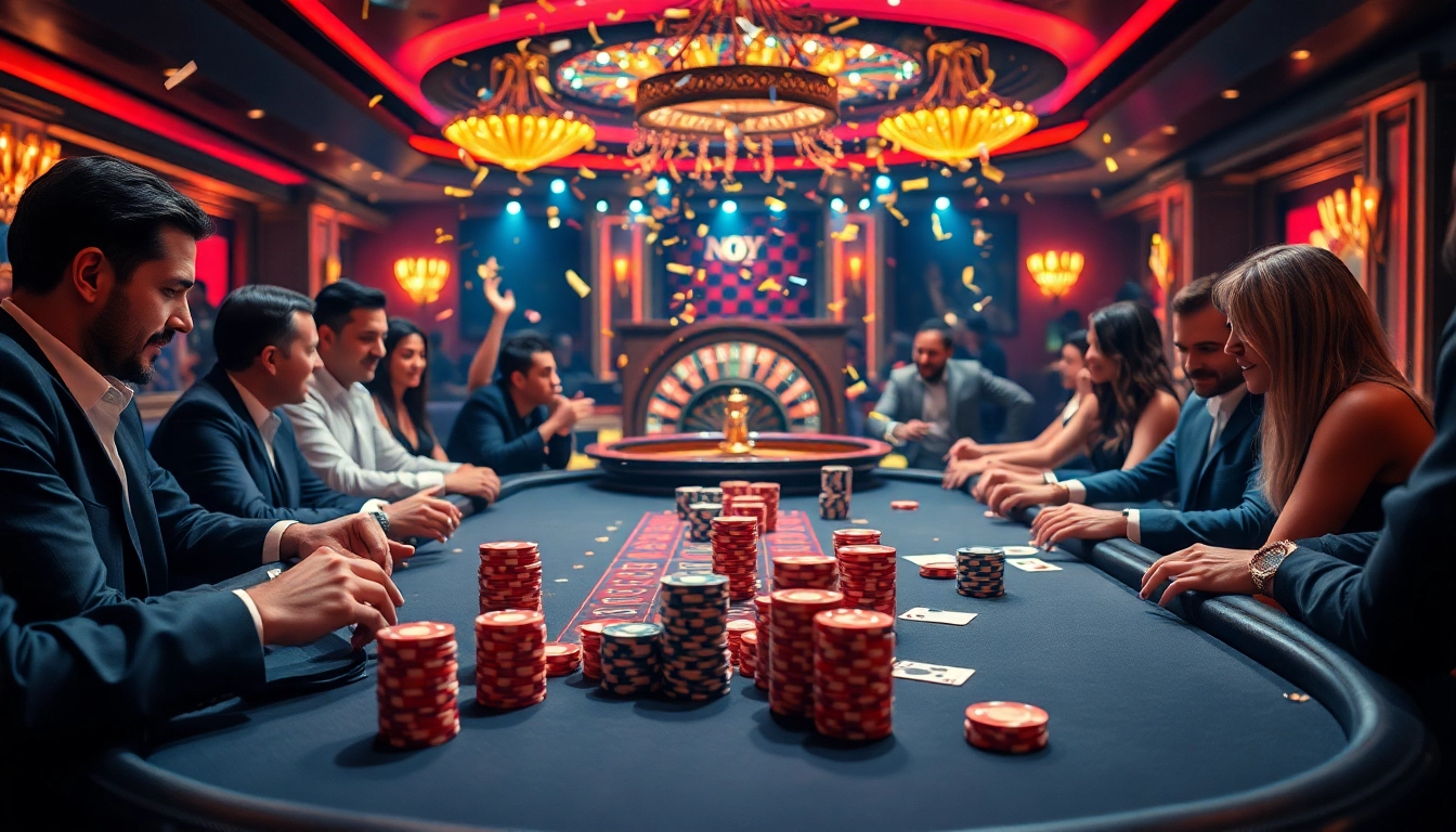 Experience the excitement at hay.win, where passionate gamblers engage at a vibrant poker table.