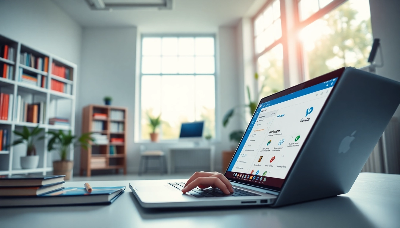 Youdao translation tool being used in a modern workspace, showcasing innovative language learning.