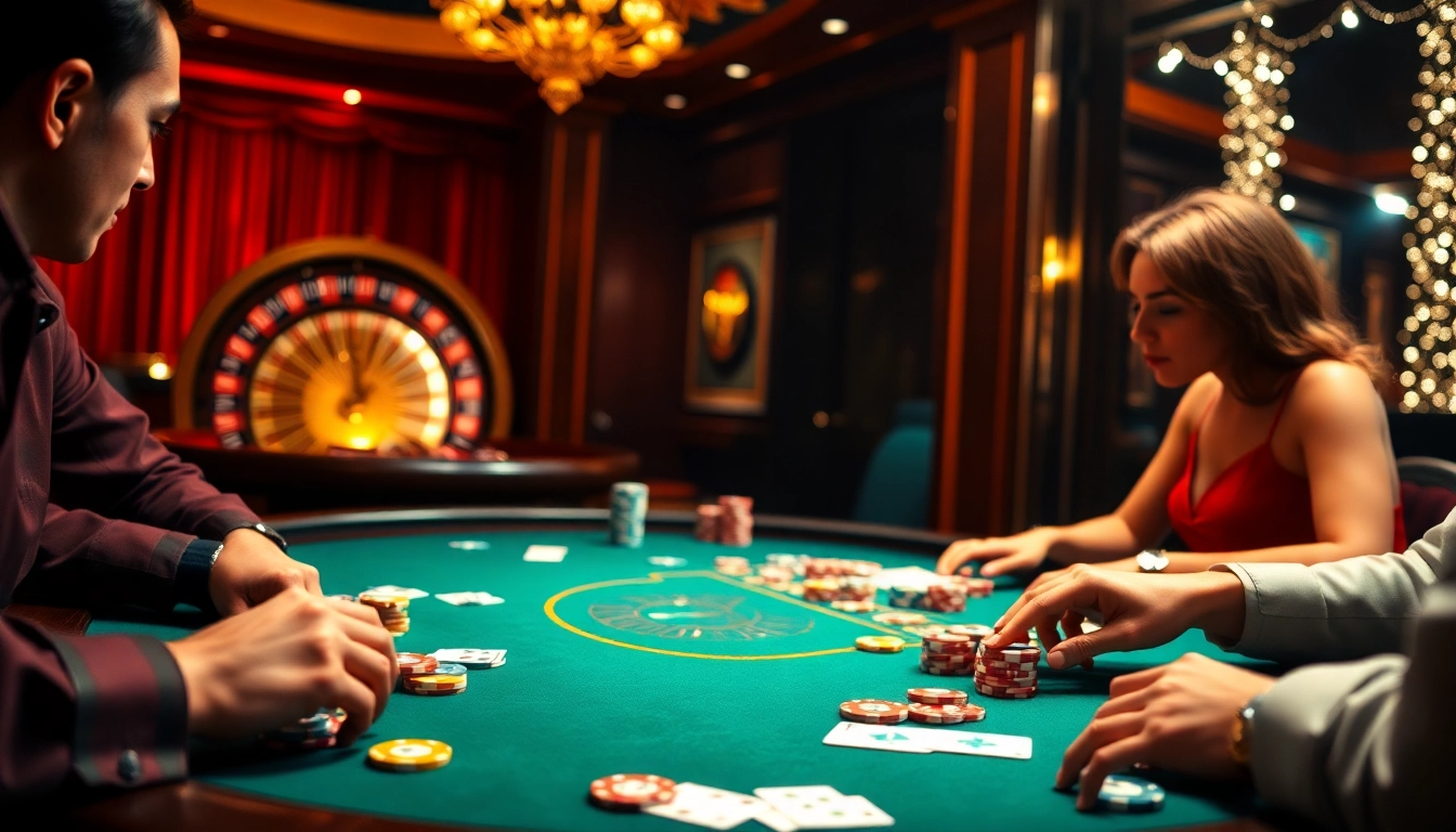 Vivez le frisson du meilleur casino en ligne France avec des joueurs à une table de poker captivante.